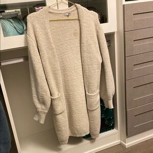 Fashion Nova Cream Knit Cardigan Sweater